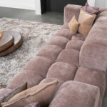 Hoekbank stof blokpatroon