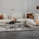 Stof naturel hoekbank