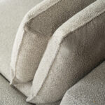 Bank rugkussens dubbel grijs beige stof