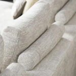 Elementenbank stof rolletjes rugkussen