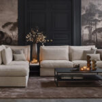 Hoekbank fluffy zitcomfort stof lendenkussens