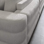 Hoekbank met horizontale stiknaden