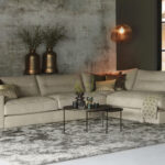 Landelijke hoekbank stof