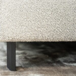 Metalen zwarte poot hoekbank