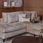 Velvet zachte stoffen hoekbank