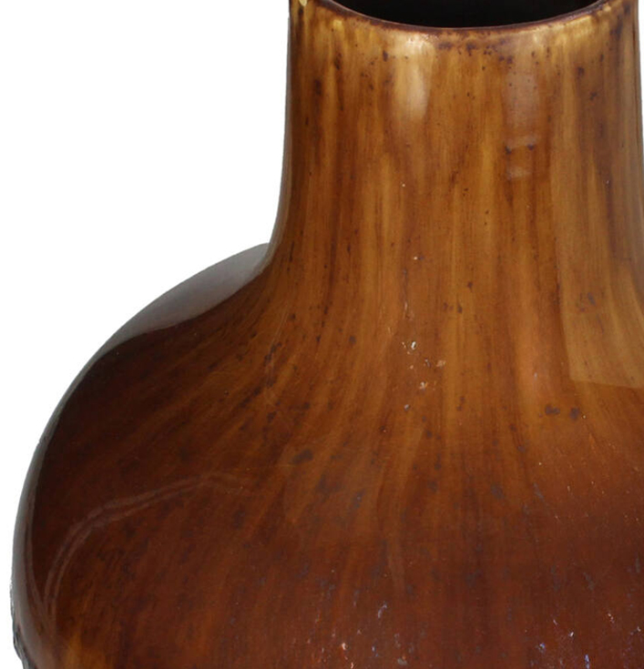 Vase Stoneware Brown 24.2×24.2×29.5cm