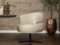 eetkamerstoel beige ronde vormen