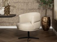 eetkamerstoel beige ronde vormen