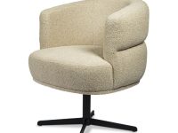 eetkamerstoel beige ronde vormen