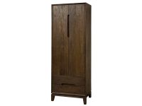 smalle houten kast met deur en lades voor woonkamer