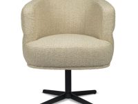 eetkamerstoel beige ronde vormen