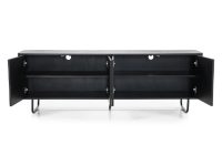 4-deurs dressoir hout zwart