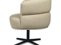 eetkamerstoel beige ronde vormen