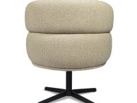 eetkamerstoel beige ronde vormen