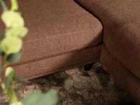 Bank bruin stof ligelement