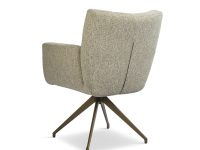 Beige stoel stof armleuning