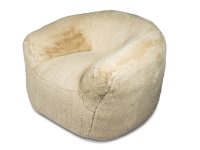 Fauteuil beige stof zacht