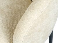 Beige stoffen fauteuil