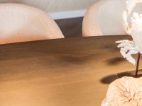 Bruin eiken eettafel