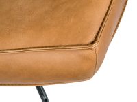 Cognac leren fauteuil