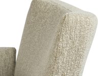 Comfortabele rugleuning beige stoel stof