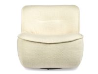 Crème stof fauteuil draaibaar