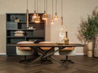 Deens ovale eettafel verjongd eiken