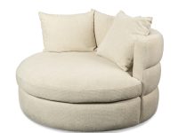 Draaibare fauteuil stof naturel