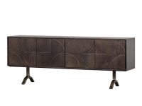 Dressoir donker bruin met patroon