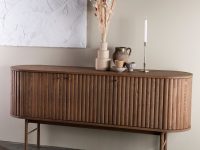 Dressoir donkerbruin op pootjes