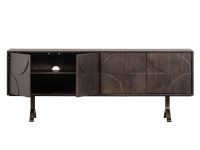 Dressoir met patroon donker bruin draw