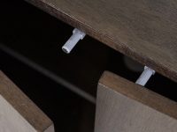 Drukdeurtjes bruinen Tv dressoir hout