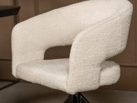 Eetkamerstoel beige draaibaar