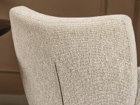 Eetkamerstoel rits rugleuning beige stof