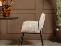 Eetkamerstoel stof armleuning