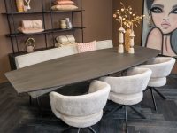 Eettafel eiken verjongd Deens ovaal
