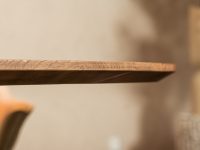 eettafel randafwerking recht bruin
