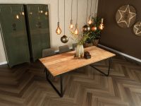 Eettafel rechthoekig hout bruin
