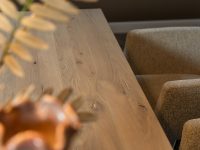 Eiken eettafel hout bruin