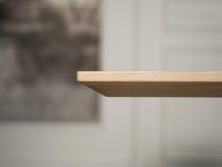 Eiken lichte eettafel verjongd afgewerkt