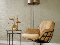 Fauteuil cognac leer