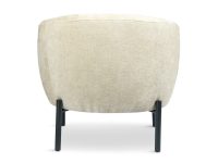 Fauteuil rond beige stof