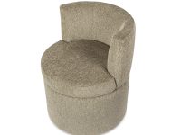 Fauteuil stof rond zonder armleuning