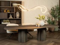 Hout bruin eiken klaverpoot hout bruin organisch