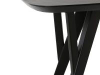 Hout zwarte sidetable