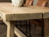 Houten eettafel