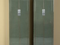 Kast hoogglans groen hout