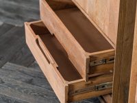 Lades hout bruin kast