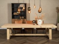 Licht naturel hout eettafel robuust