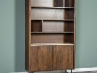 open Houten kast op pootjes bruin